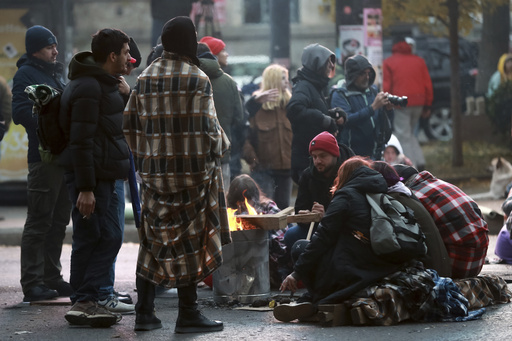 Demonstrators in Tbilisi establish a tent encampment on a key thoroughfare, demanding fresh elections.