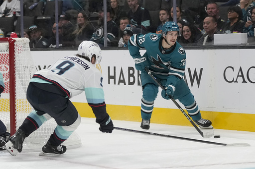 Klim Kostin’s impressive Gordie Howe hat trick leads Sharks to an 8-5 victory over Kraken