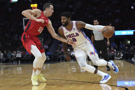 76ers’ Paul George to miss next two games due to knee bone bruise