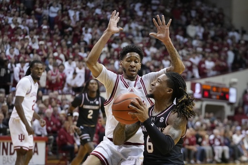 Transfer Myles Rice propels No. 16 Indiana to victory over South Carolina