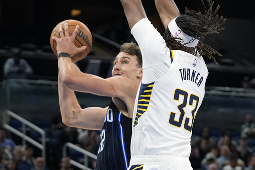 Franz Wagner tallies 29 points as the Magic defeat the Pacers 94-90, marking their 6-0 home record.