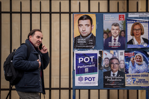 Romanians vote in presidential election that may lead to a runoff between a nationalist and a leftist candidate