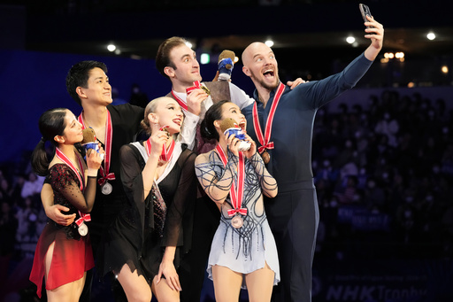 Madison Chock and Evan Bates triumph in ice dance at NHK Trophy in figure skating.