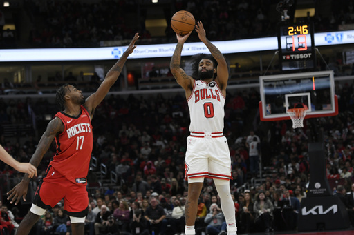 Sengun achieves triple-double as VanVleet nets 28 in Rockets’ 143-107 victory over Bulls