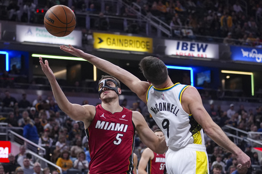 Myles Turner nets 34 points as Pacers bounce back from Friday’s defeat to Miami, securing a 119-110 victory over the Heat.