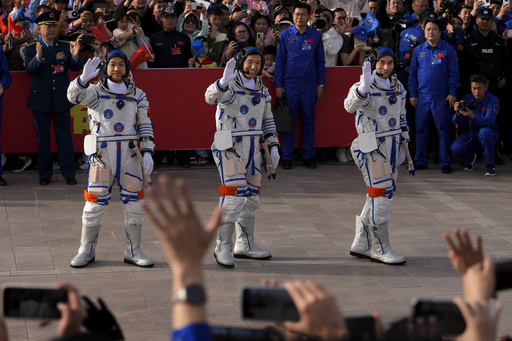 Chinese astronauts return home after a six-month mission aboard the space station.