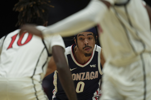 Ike nets 23 points and Nembhard contributes 19 as No. 3 Gonzaga defeats San Diego State 80-67.