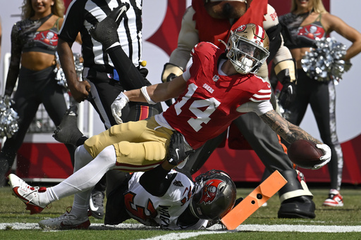 Purdy’s impressive fourth quarter propels the 49ers past the Buccaneers despite errors