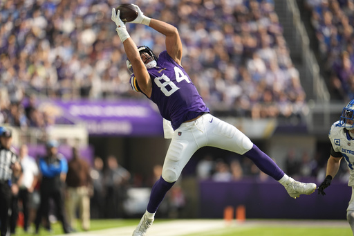 Vikings praise tight end Josh Oliver, even with his unremarkable run-blocking position.