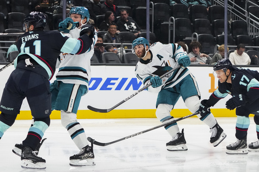 Mikael Granlund and Jake Walman assist on every goal as Sharks secure 4-2 victory against Kraken