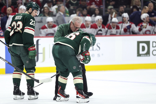 Wild’s Mats Zuccarello sidelined for 3 to 4 weeks due to lower-body injury from teammate’s shot.