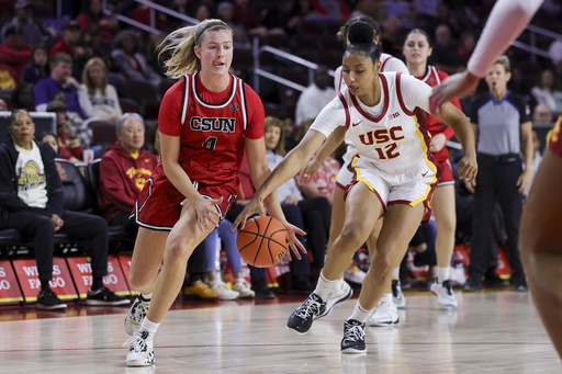 JuJu Watkins powers No. 3 USC women to a 124-39 victory over Cal State Northridge