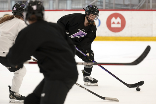 Minnesota Frost’s Claire Thompson swaps her stethoscope for a hockey stick to continue her athletic journey