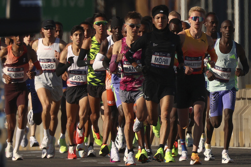 Sheila Chepkirui of Kenya triumphs in the women’s division at the New York City Marathon