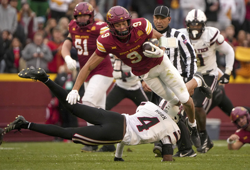 No. 17 Iowa State faces Kansas at Arrowhead Stadium aiming to recover from defeat against Texas Tech