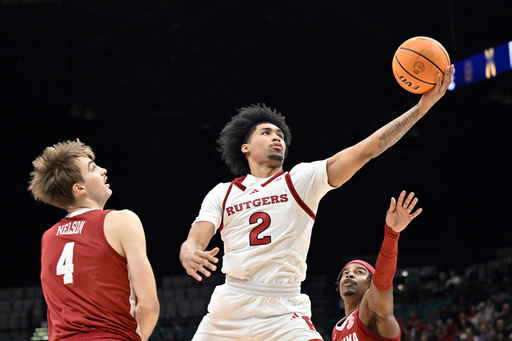 Ninth-ranked Alabama narrowly defeats Rutgers 95-90, moves on to championship in Players Era