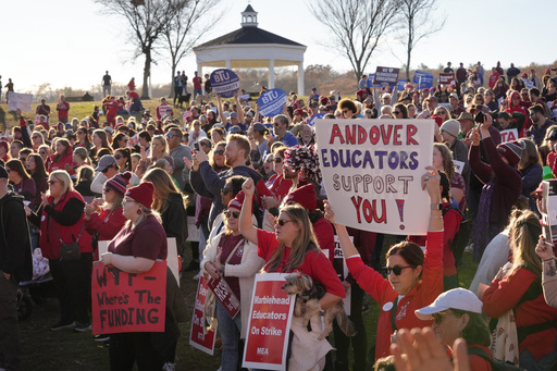 Massachusetts teacher unions facing increasing penalties for ongoing classroom strike actions