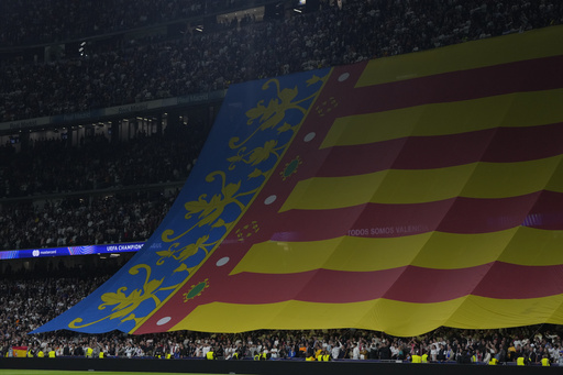 Real Madrid and AC Milan honor victims of the tragic Valencia floods during their Champions League encounter.