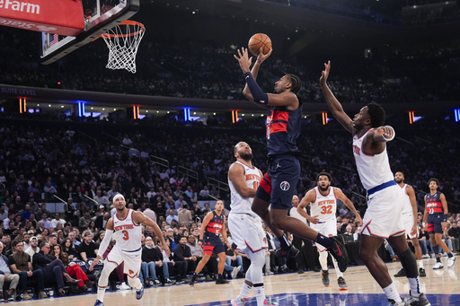 Brunson and Towns lead Knicks to a dominant 134-106 victory, pushing Wizards’ losing streak to nine games.