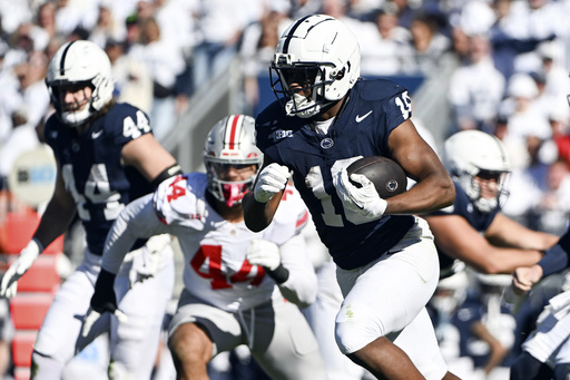 Howard passes for two touchdowns as No. 4 Ohio State narrowly defeats No. 3 Penn State 20-13.