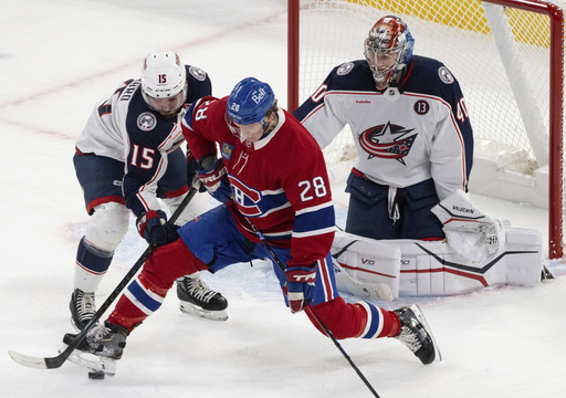 Sam Montembeault makes 25 saves in Canadiens’ 5-1 victory against Blue Jackets