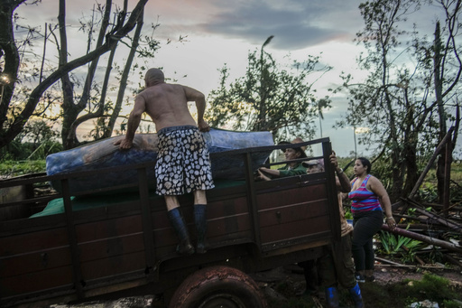 Hurricane Rafael churns in the Gulf of Mexico following its devastation in Cuba