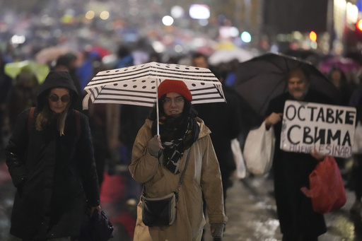 Protesters against the government attribute the deaths of 14 individuals in Serbia to widespread corruption linked to a roof collapse.