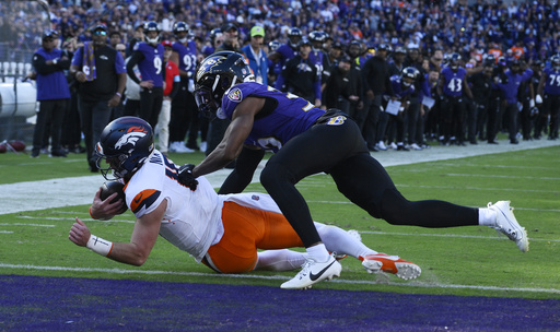 Jackson achieves flawless passer rating, while Henry adds 2 touchdowns in Ravens’ 41-10 victory over Broncos.