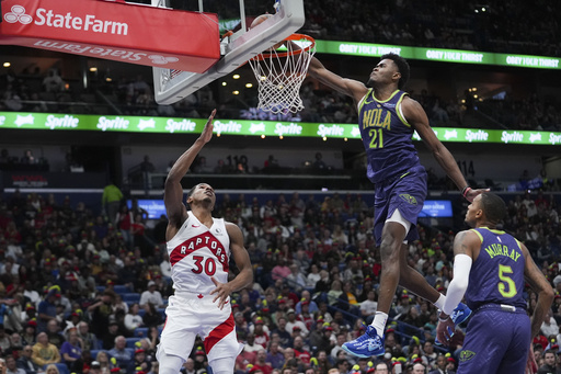 Agbaji and Battle light it up from beyond the arc in Raptors’ 119-93 victory over struggling Pelicans