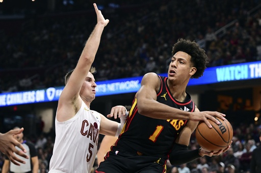 Trae Young records 22 assists as Hawks surprise Cavaliers 135-124, marking Cleveland’s second defeat of the season.