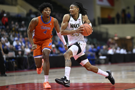 Clayton and Martin lead No. 18 Florida to a 75-58 victory over Wake Forest