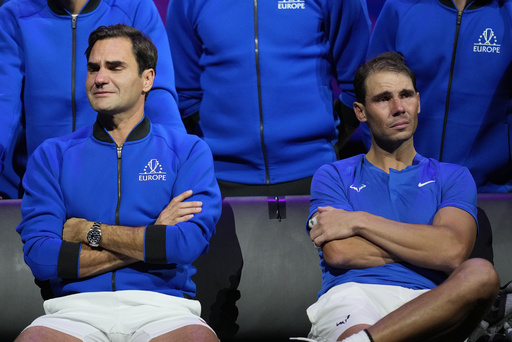 Roger Federer expresses to friend and competitor Rafael Nadal that he enhanced his love for tennis.