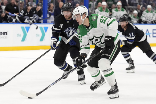 Duchene nets a goal in the final period, leading the Stars to a 4-2 victory over the Lightning.