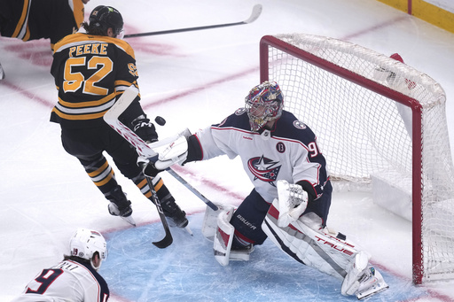 Blue Jackets net two shorthanded goals to secure 5-1 victory over Bruins