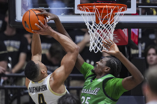 Kaufman-Renn guides No. 6 Purdue to a dominant 80-45 victory over Marshall