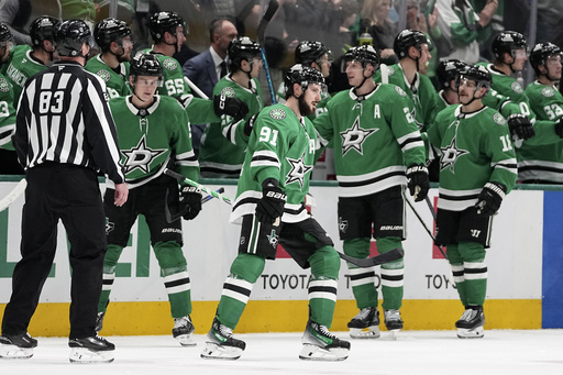 Steel nets a goal and sets up Tyler Seguin as the Stars defeat the Blackhawks 3-1 after returning home from Finland.