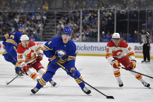 Peterka nets decisive shootout goal as Buffalo Sabres edge Calgary Flames 3-2