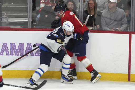 Bobrovsky secures shutout as Panthers overpower Jets 5-0 to end two-game losing streak