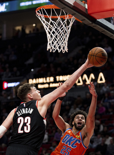 Gilgeous-Alexander nets 30 as Thunder remain perfect with 137-114 victory over Trail Blazers