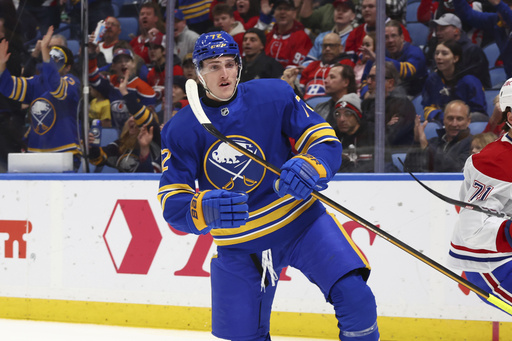 Sabres’ top scorer Tage Thompson sidelined due to lower-body injury