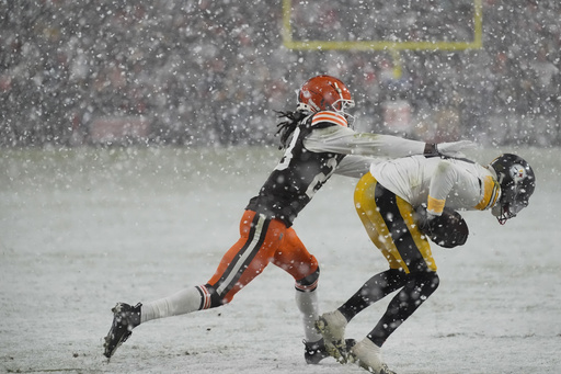 Browns’ Newsome labels Steelers’ Pickens as a “phony tough guy” following altercation in final play of Cleveland’s victory.