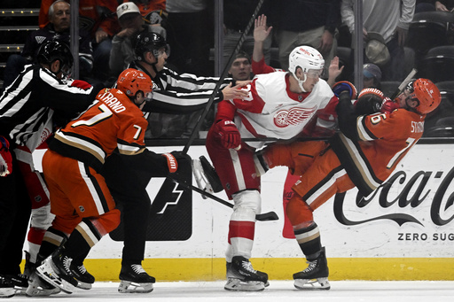 Cutter Gauthier scores first NHL goal, leading Ducks to a 6-4 comeback victory over Red Wings