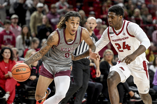 Arkansas Matches School Record with 109-35 Victory Against Maryland Eastern Shore