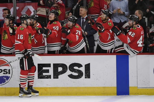 Kurashev’s overtime goal secures 2-1 victory for Blackhawks against Wild