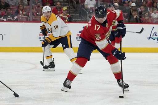 Panthers continue their winning streak, defeating Predators 6-2 for sixth straight win