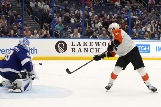 Tippett and Konecny net shootout goals, securing 2-1 victory for Flyers against Lightning