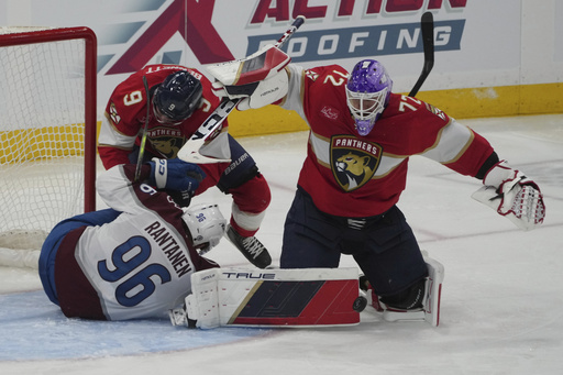 Drouin nets first two goals of the year as Avs triumph over struggling Panthers 7-4