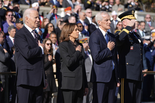 Biden and Harris make their first joint appearance following her election defeat to Trump