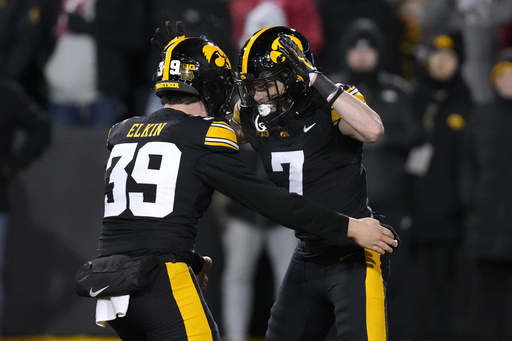 Drew Stevens’ 53-yard kick secures Iowa’s victory against Nebraska 13-10