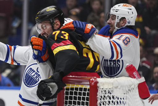 Brown and McDavid propel Oilers to a 7-3 victory against Canucks